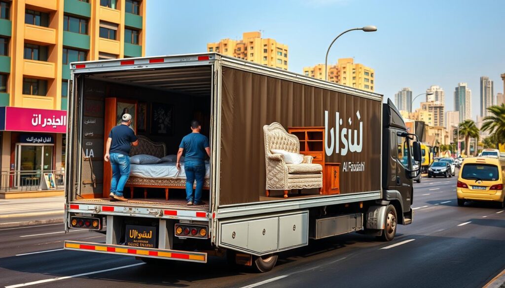 نقل عفش حي البساتين بجدة