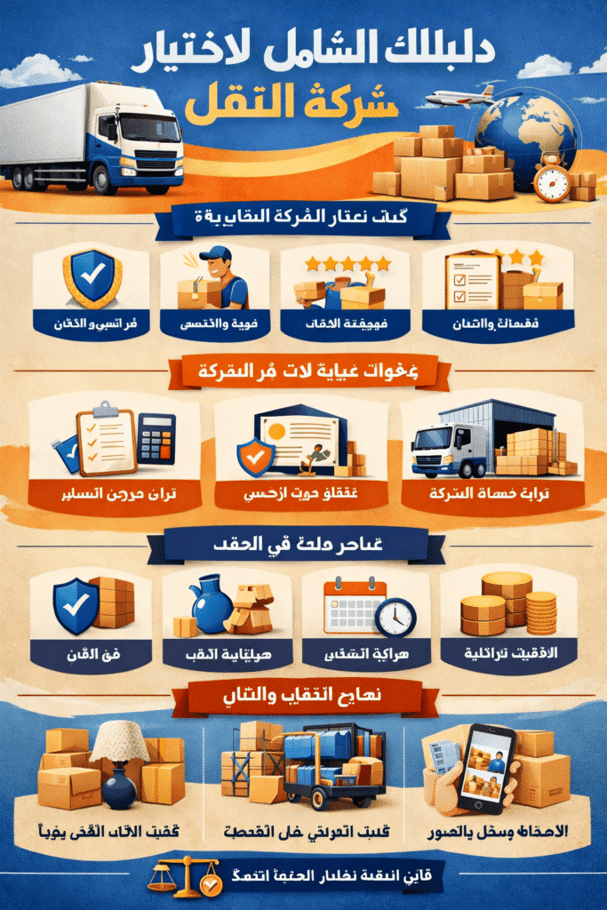 دليلك الشامل لاختيار شركة النقل